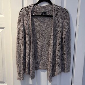 Cynthia Rowley Heathered Gray Open Cardigan